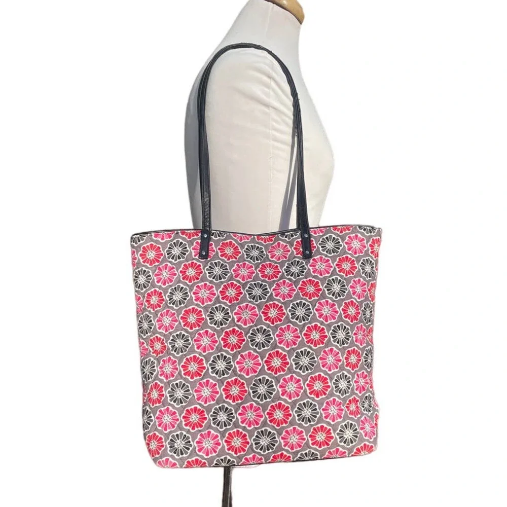 Vera Bradley Floral Blossoms Patterned Tote with Two Handles